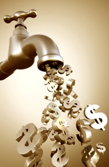 faucet draining dollars faucet draining dollars