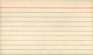 index card
